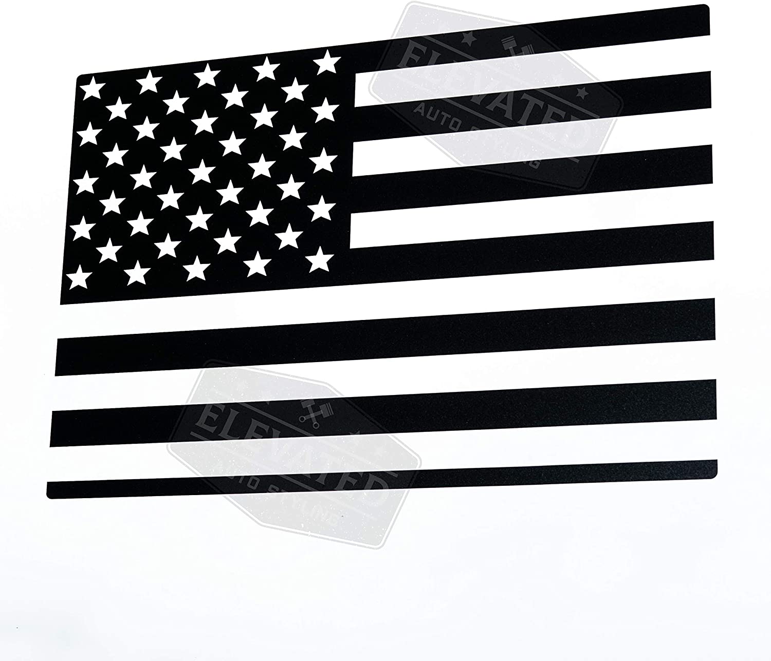 Chevy / GMC Silverado / Sierra Back Middle Window American Flag Decal ...