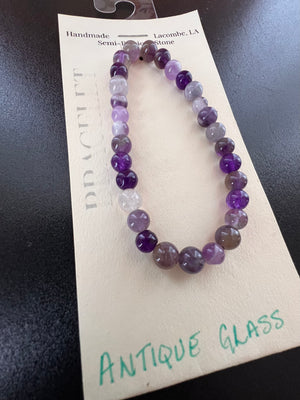 Antique Glass Bead Bracelet Blue by Kewl Beads - The Boho Being, LLC