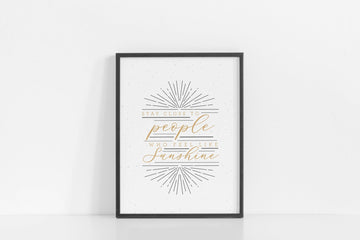 People + Sunshine Print