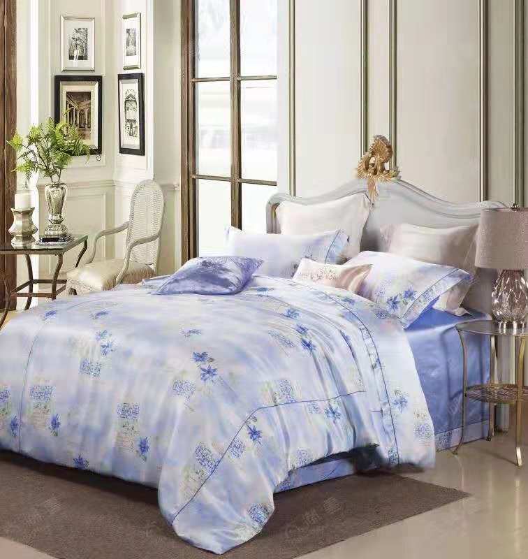 High End 19 Momme Silk Bedding Sets Silk Duvet Cover Set 4 Pieces