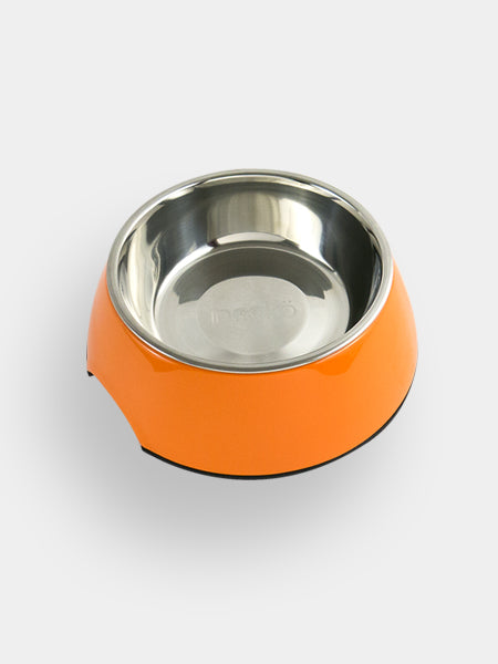 Gamelle Pour Chien Et Chat Anti Derapante Orange Inooko