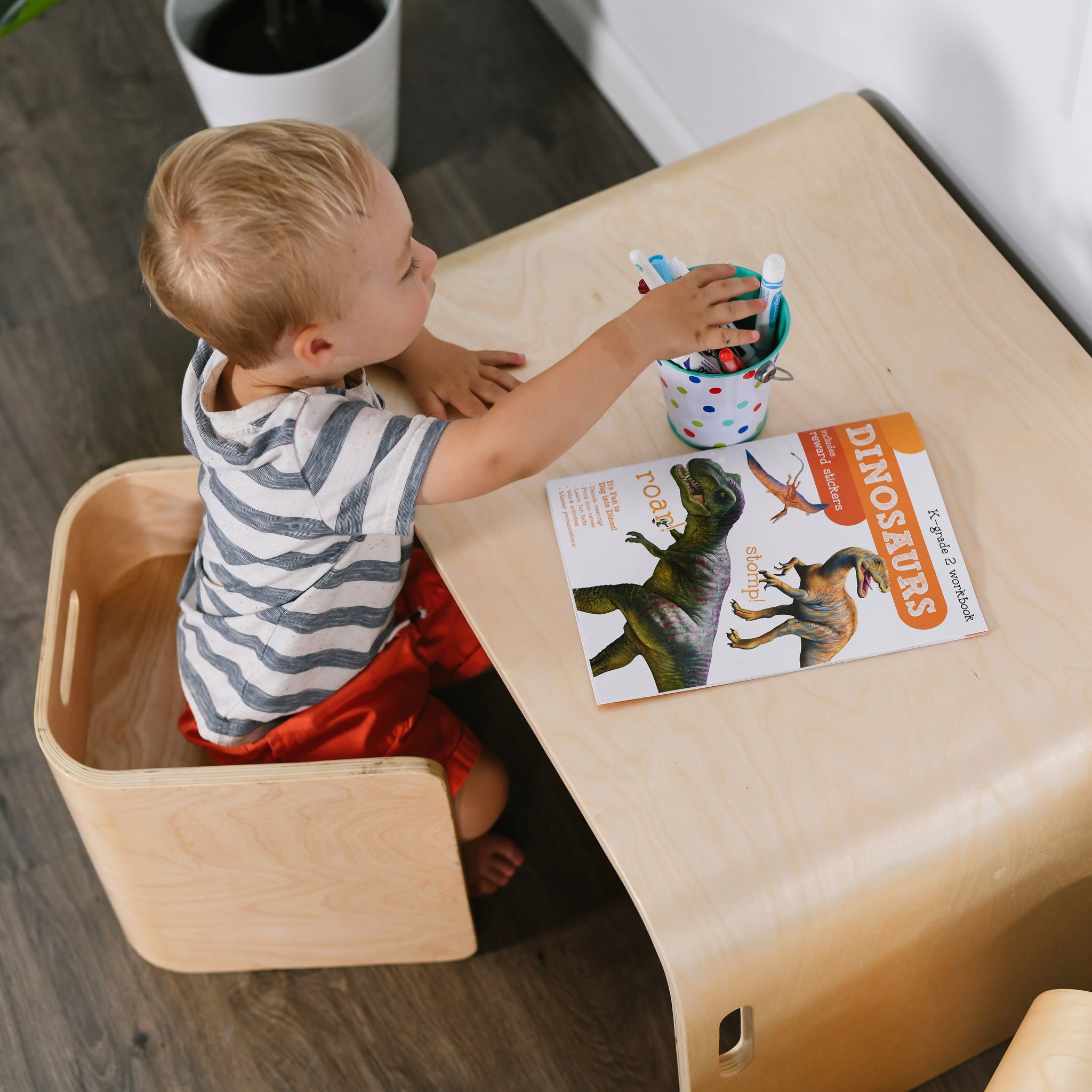 ecr4kids bentwood multipurpose table and chair set