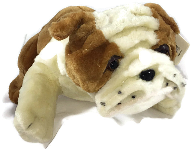 large stuffed bulldog