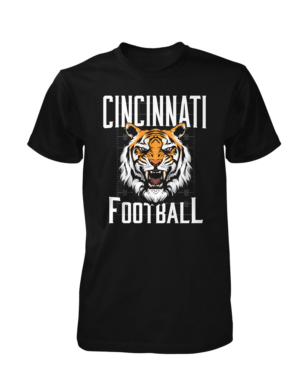 Bengal Tiger Cincy | Football Apparel | Cincy Shirts Crewneck Sweatshirt / Black / 3X