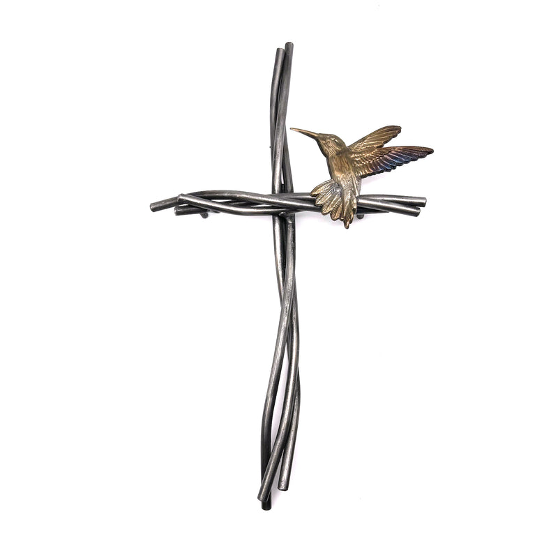 Iron Chinchilla Hummingbird & the Vine Cross