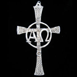 Alpha Omega Cross Pendant – Don Drumm 