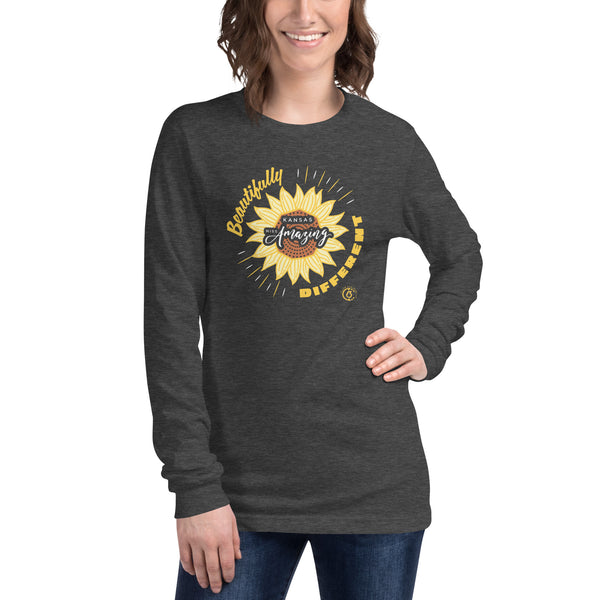 Kansas Miss Amazing Beautifully Different Unisex Long Sleeve Tee