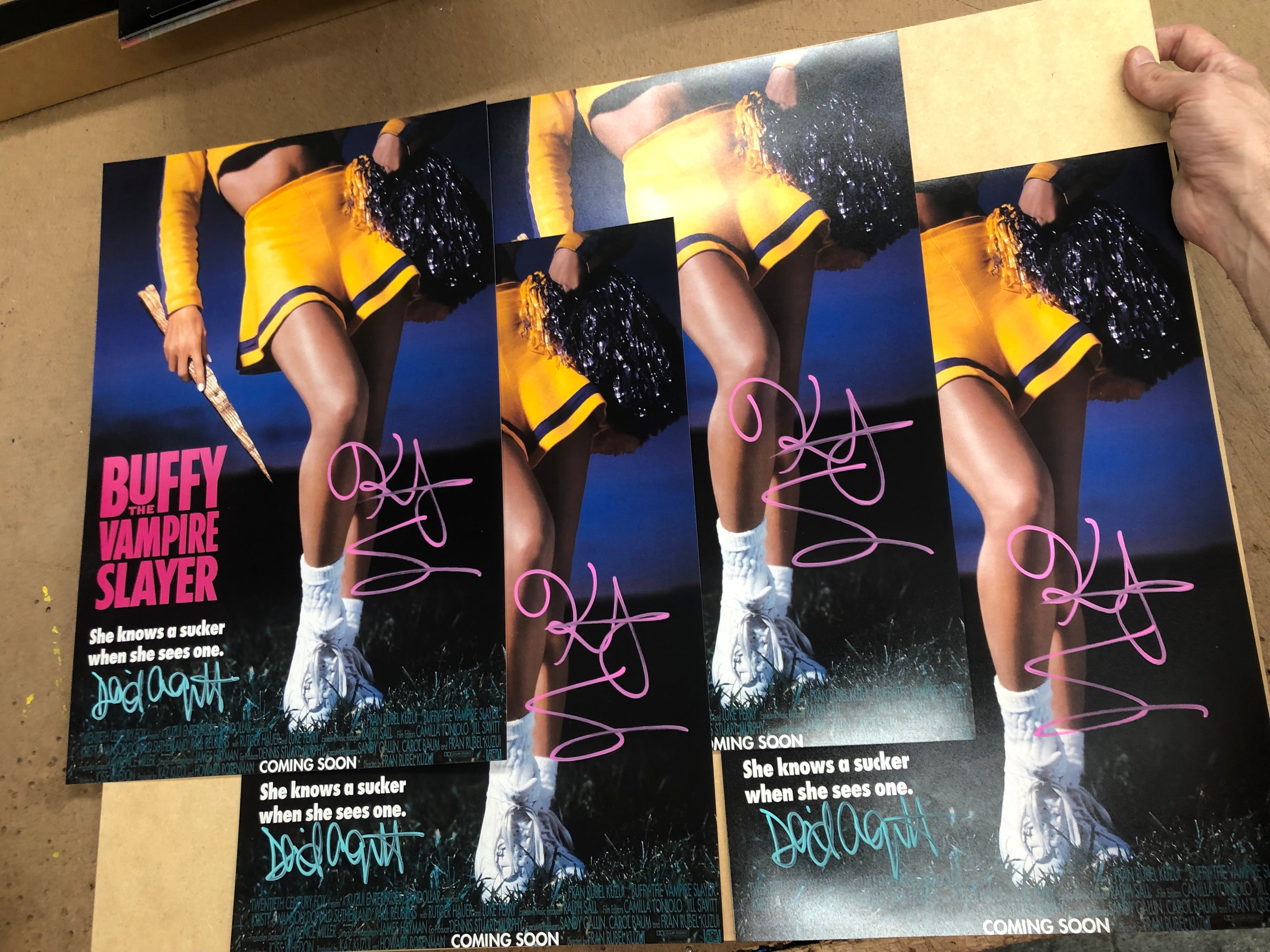 Buffy the vampire slayer 12x18 dual signed David Arquette and Kristy Swanson WINTER DEAL 2024