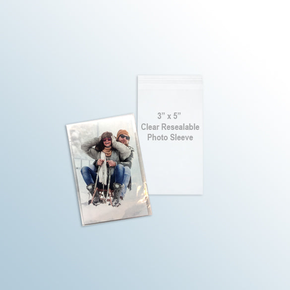 2 x 3 Clear Re-Sealable Photo Sleeves – Tribute Displays