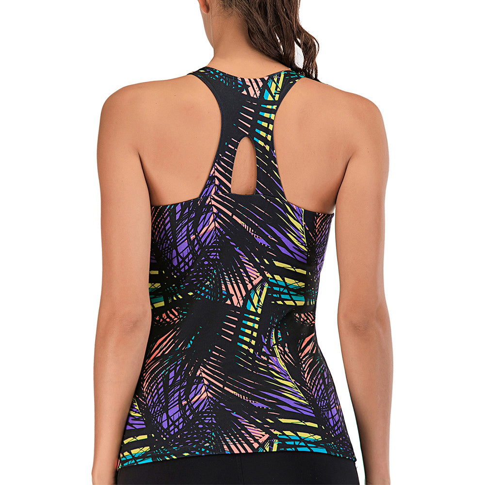 printed yoga tops