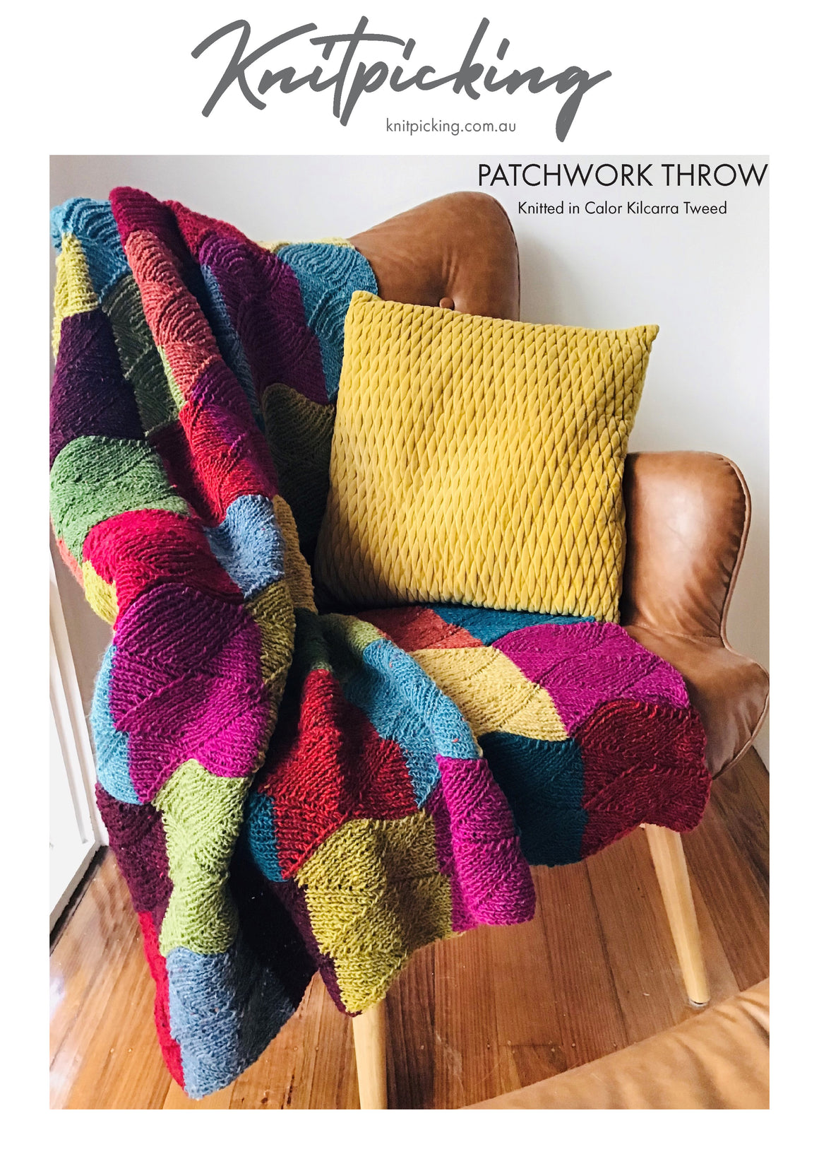 Kilcarra Tweed Patchwork Throw Kit 1 Knitpicking