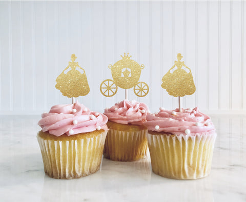 princess cupcake toppers