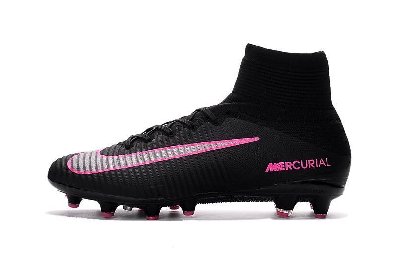 pink and black nike cleats