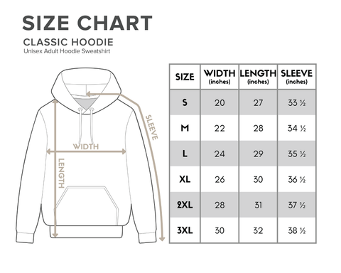 Gildan Hoodie Materials & Size Guide – Royal Blush Apparel