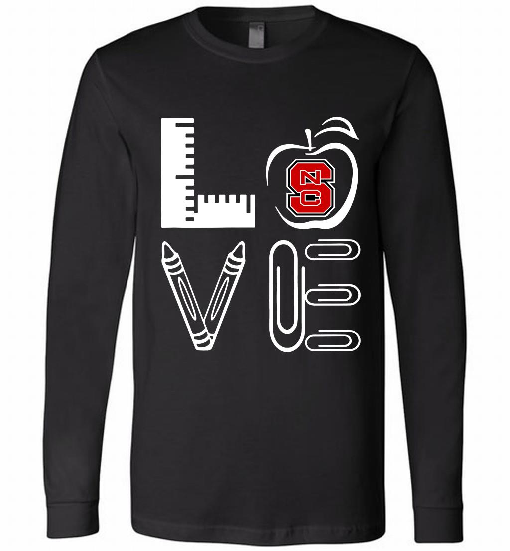 Tea Love North Carolina State University Athletic Shirts