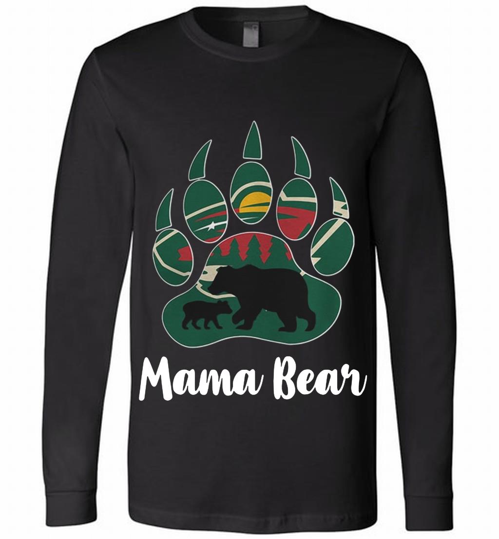 Minnesota Wild Mama Bear Paw Shirts