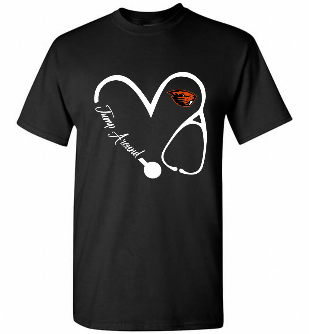 Love Nurse Trump Around Oregon State Beavers Shirt