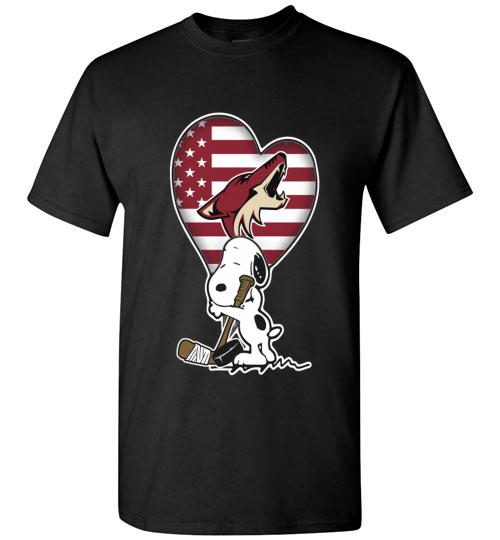 Arizona Coyotes Snoopy Hockey Sports Shirt