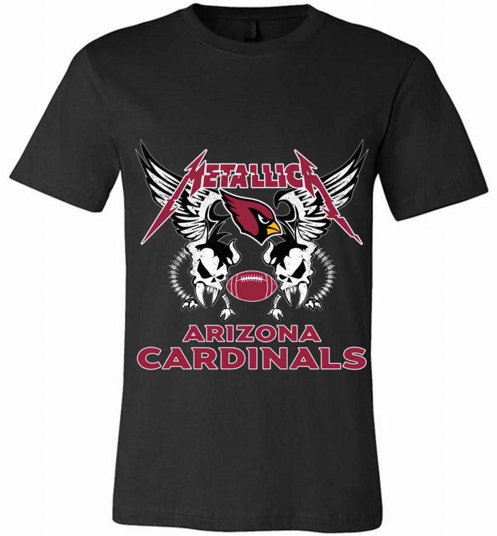 Arizona Cardinals Metallica Heavy Metal Canvas Usa Shirts