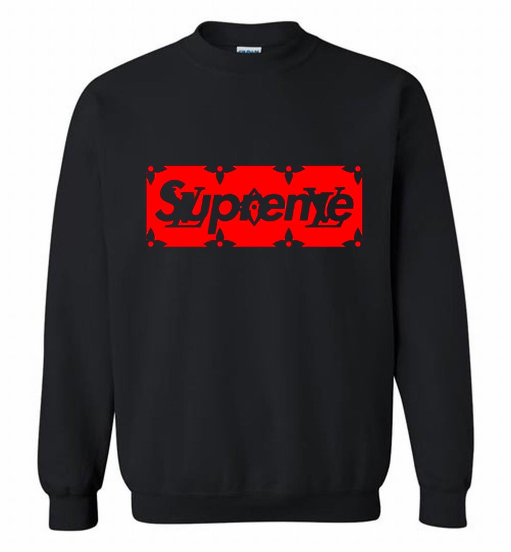Louis Vuitton Supreme Red Logo T-Shirt • Kybershop