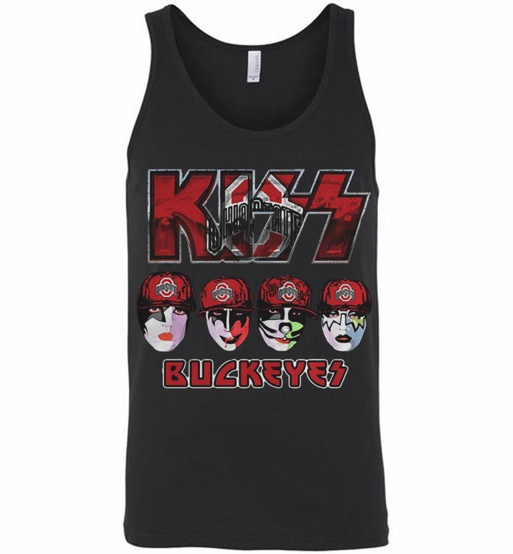 Kiss Hotter Than Hell Ohio State Buckeyes Tank Shirts