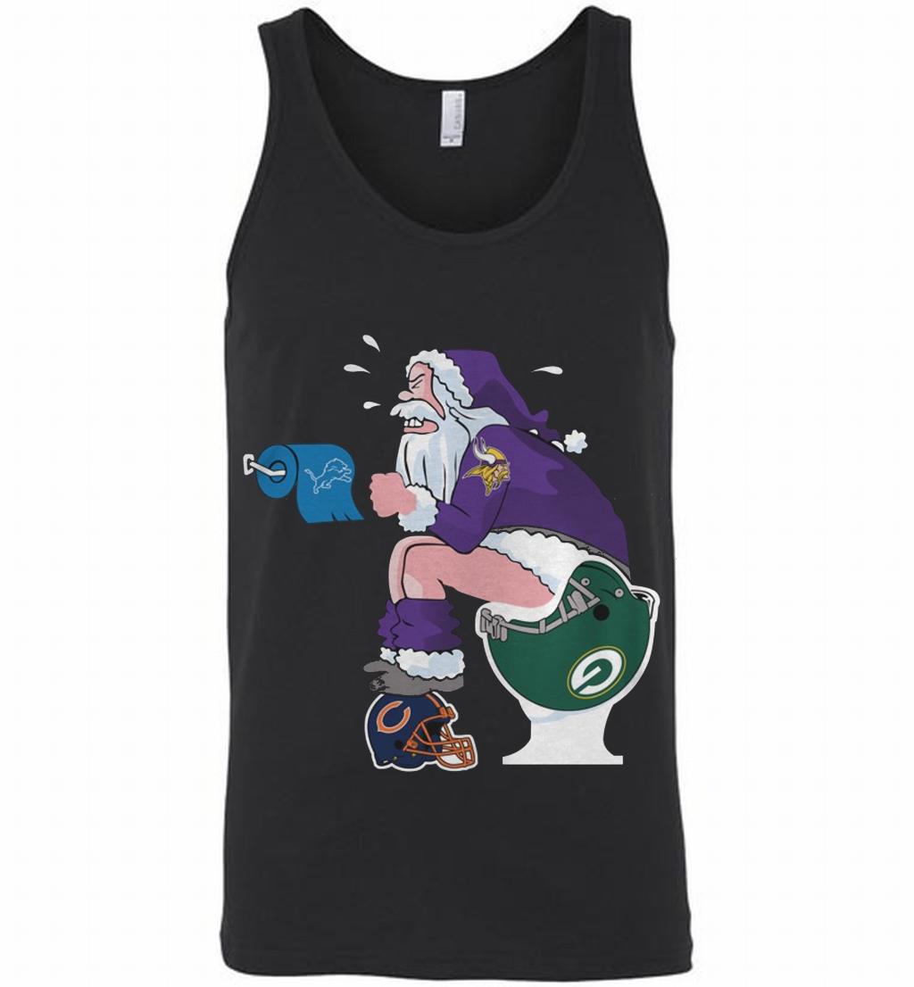 Minnesota Vikings Santa Claus Toilet Tank Shirts