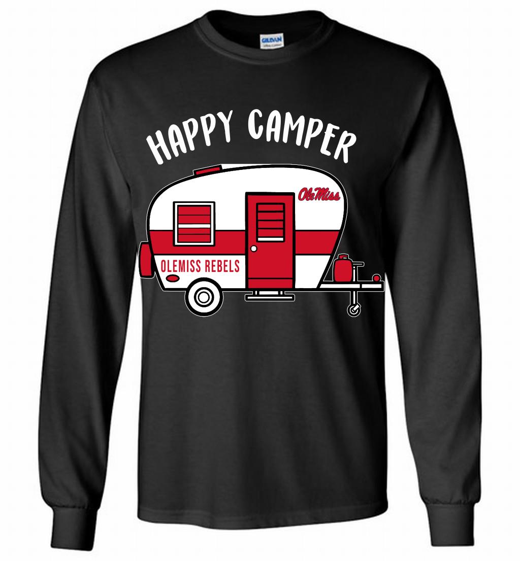 Ole Miss Rebels Happy Camper Long Shirt