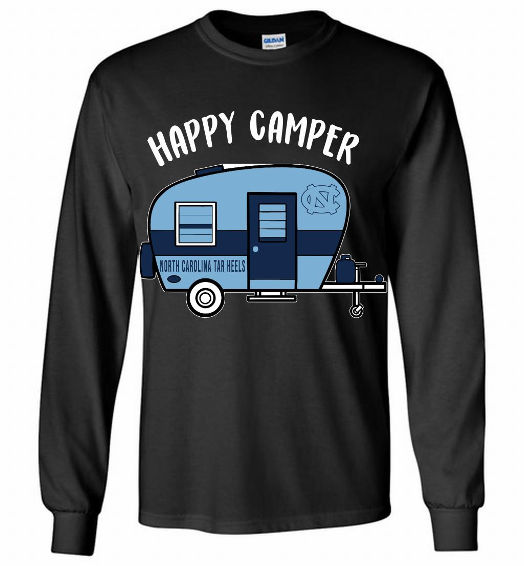 North Carolina Tar Heels Happy Camper Long Shirt