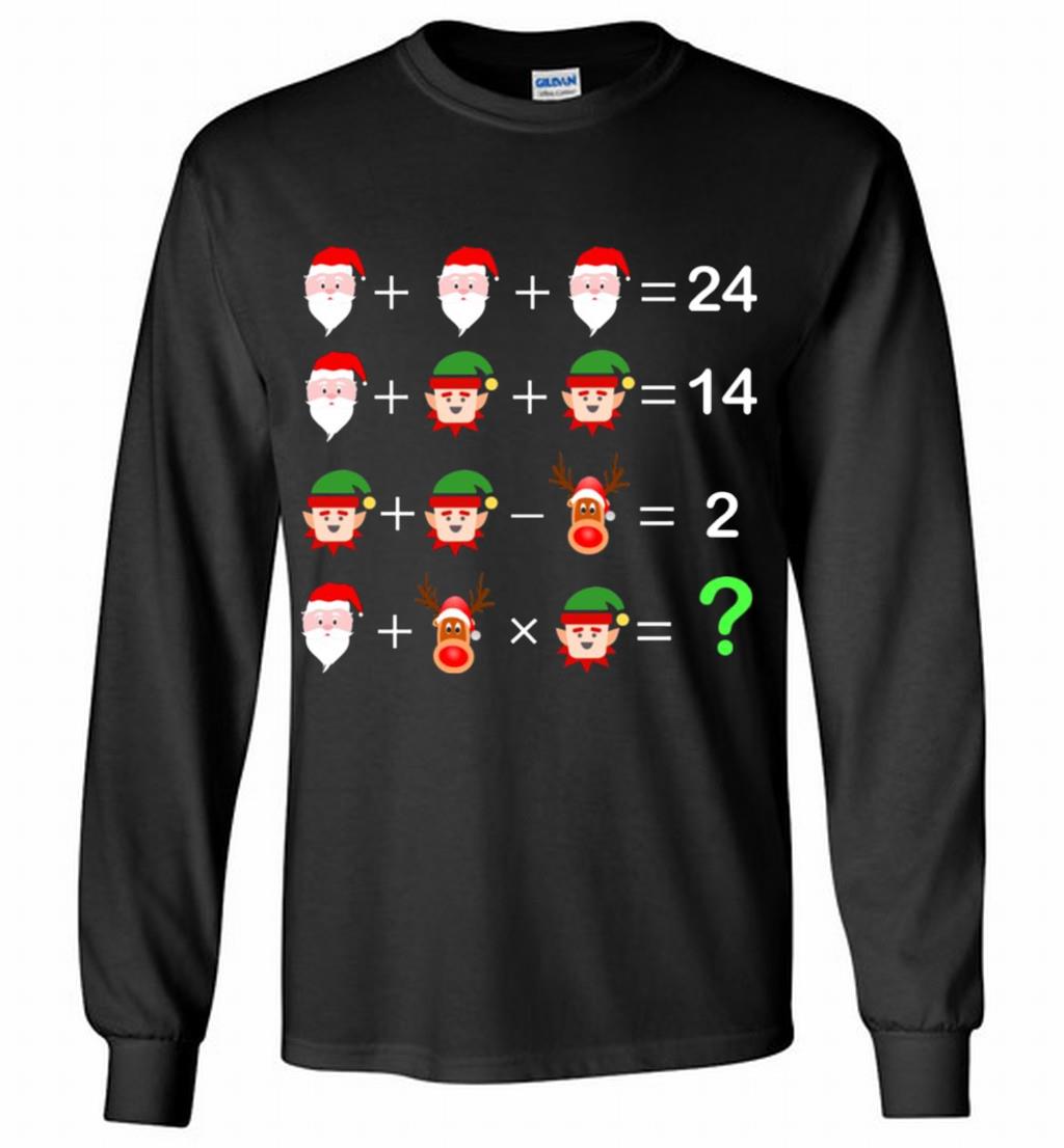 Bedmas Math Equation Math Tea Christmas Long Shirt