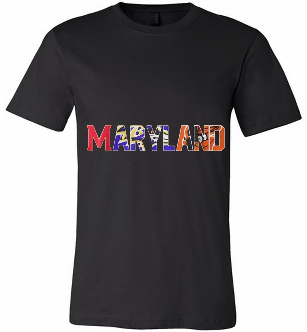 Maryland Sport Teams Baltimore Orioles Canvas Usa Shirts