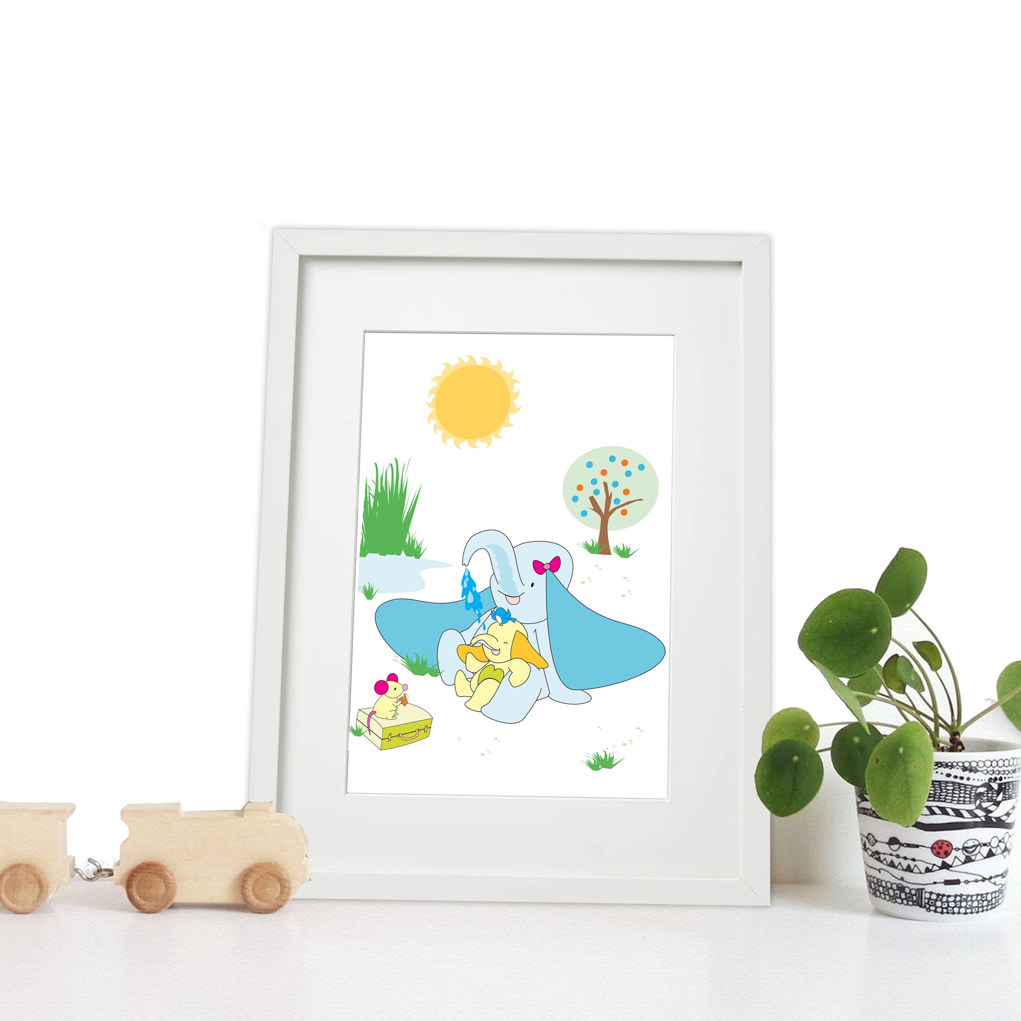 Nursery Wall Art Nursery Prints Nursery Canvas Safari Elephant Www Littlehelper Co Uk