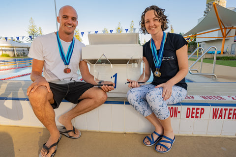 2019 Australian National Pool Champions Jarrod Briffa and Amber Bourke