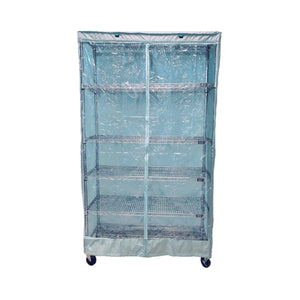 Corner Wire Rack Shelving Cover Size 28 See Through Grey