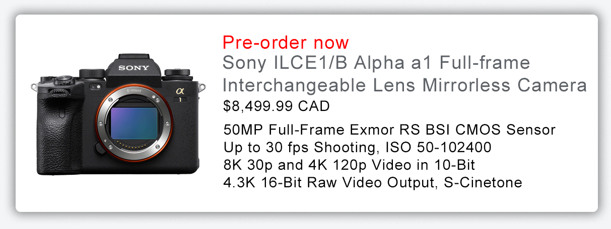 Sony ILCE1/B Alpha a1 Full-frame Interchangeable Lens Mirrorless Camera