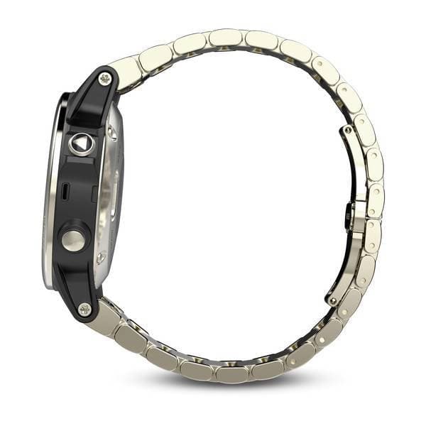 Garmin Fenix 5S Sapphire - Champagne with Metal Band