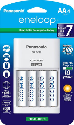 Panasonic eneloop pro BK-3HCCA4BA battery - 4 x AA type - NiMH -  BK-3HCCA4BA - Office Basics 