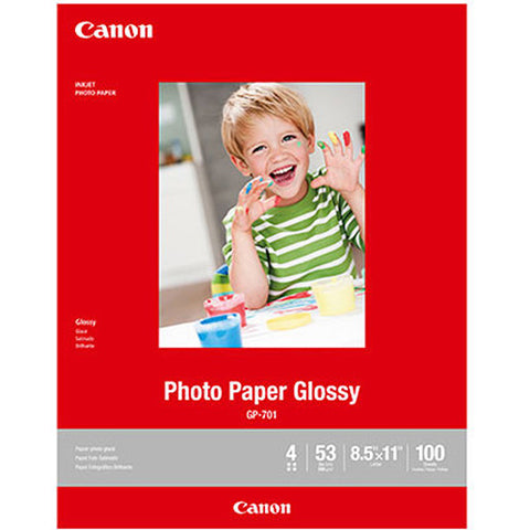 Glossy Sticker Paper - Inkjet Photo Paper - 8.5x11 (100 pack) - LD