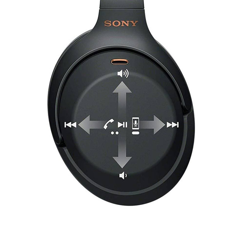 Sony WH-1000XM3 - Headphones with mic - wireless - noise canceling