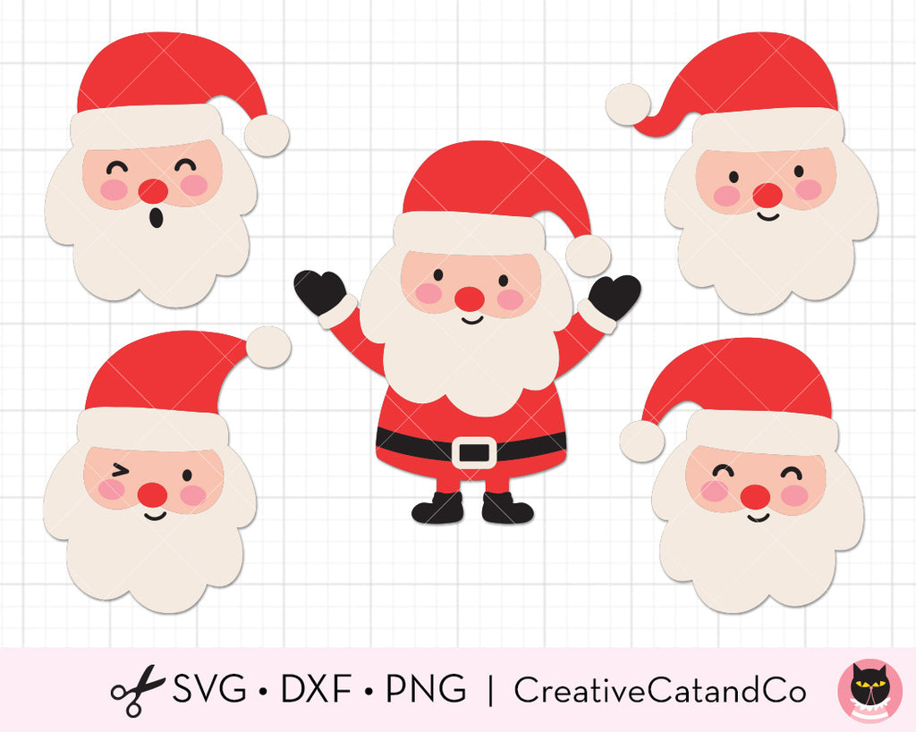 santa claus face cartoon images