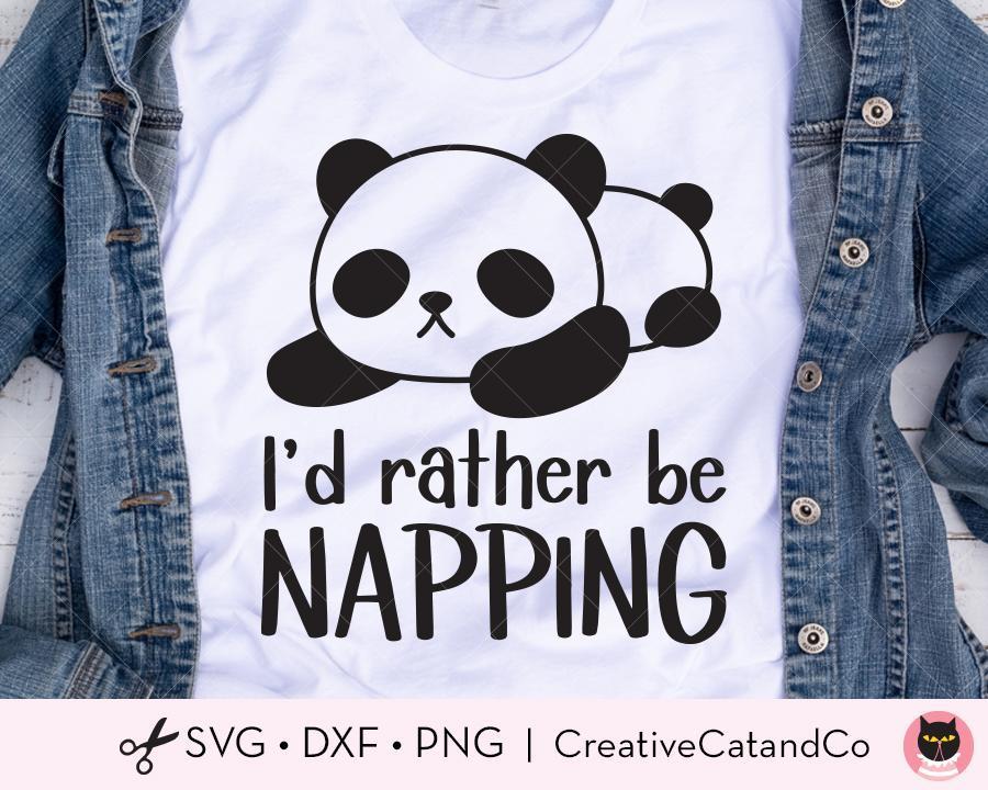 Download Lazy Napping Panda Svg Cut Files For Cricut Creativecatandco