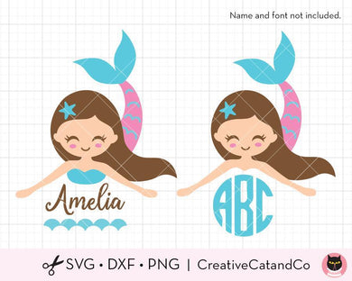 Download Mermaid And Princess Svg Cut Files Creativecatandco