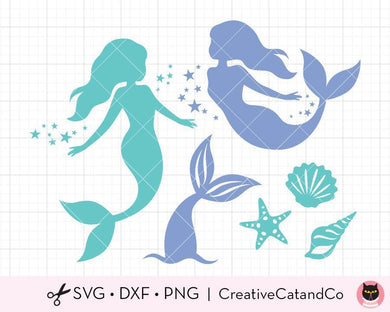 Download Mermaid And Princess Svg Cut Files Creativecatandco