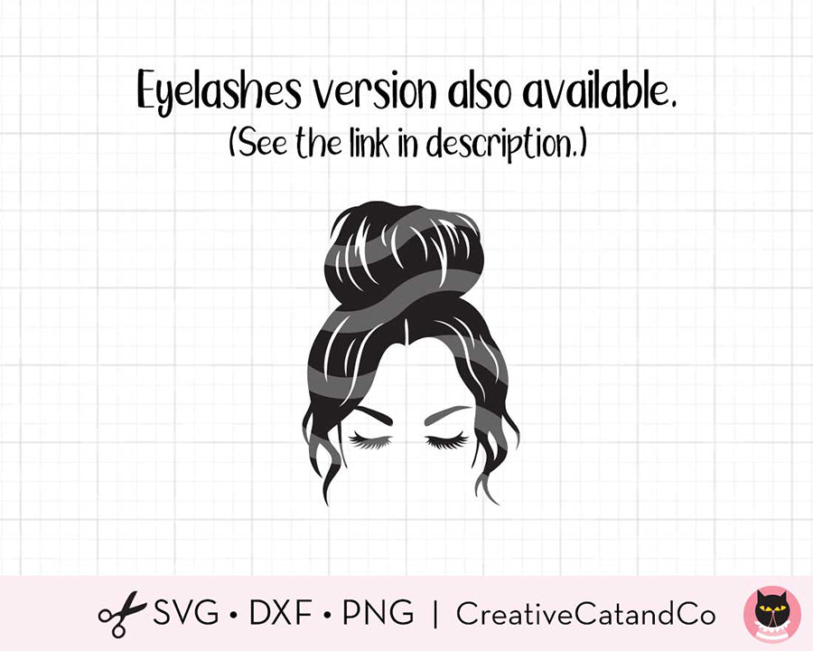 Free Free 200 Messy Bun Svg Black Woman With Glasses Svg Free SVG PNG EPS DXF File