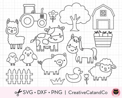 Download Outline Wild Jungle Animals For Coloring Svg Files Creativecatandco