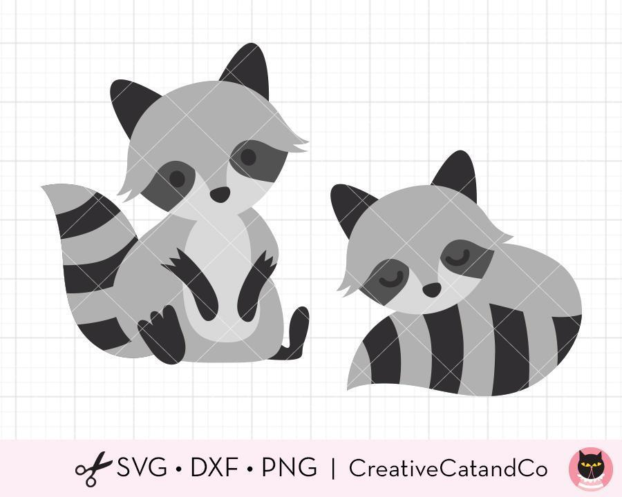 Download Raccoon Sitting And Sleeping Svg Cut Files Creativecatandco