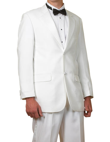 New Men's White Two Button Tuxedo Suit – New Era Factory Outlet