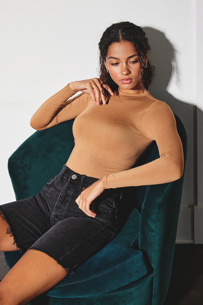 Satin Cowl Neck Cami Bodysuit – Penelope The Label