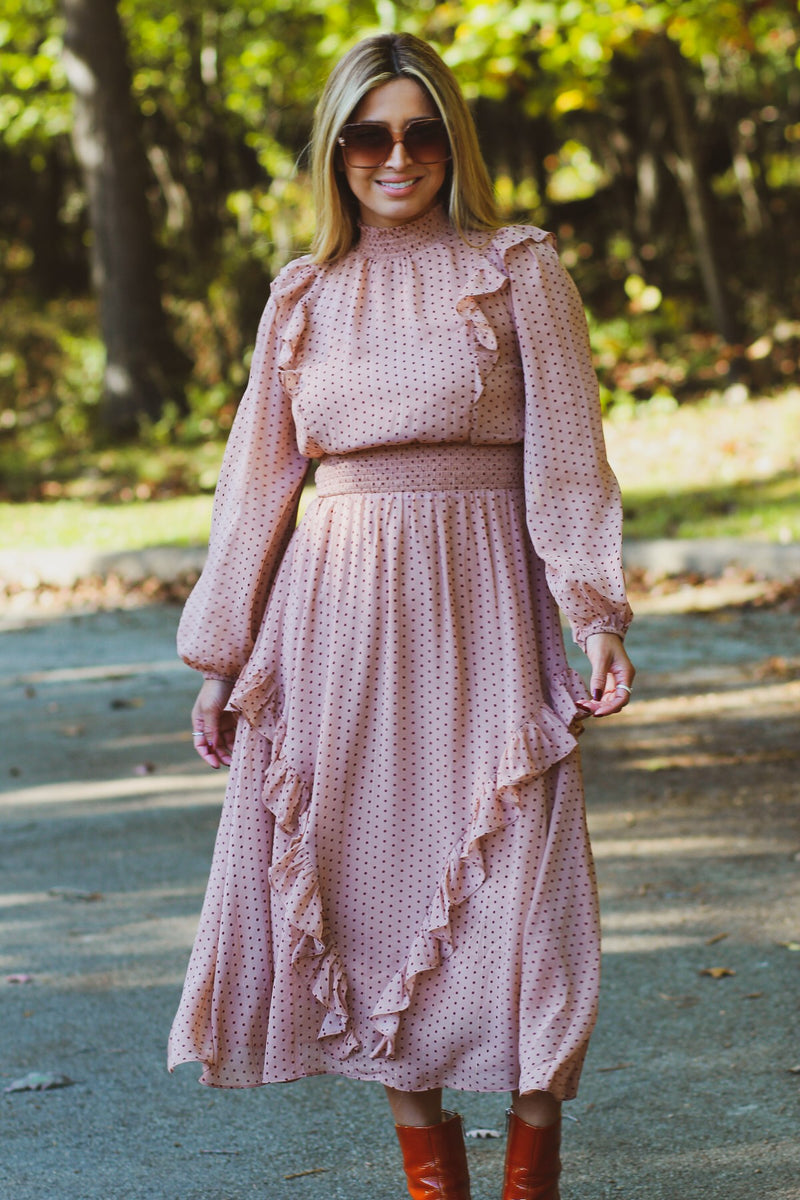 Florence Polka Dot Midi Dress – Penelope The Label