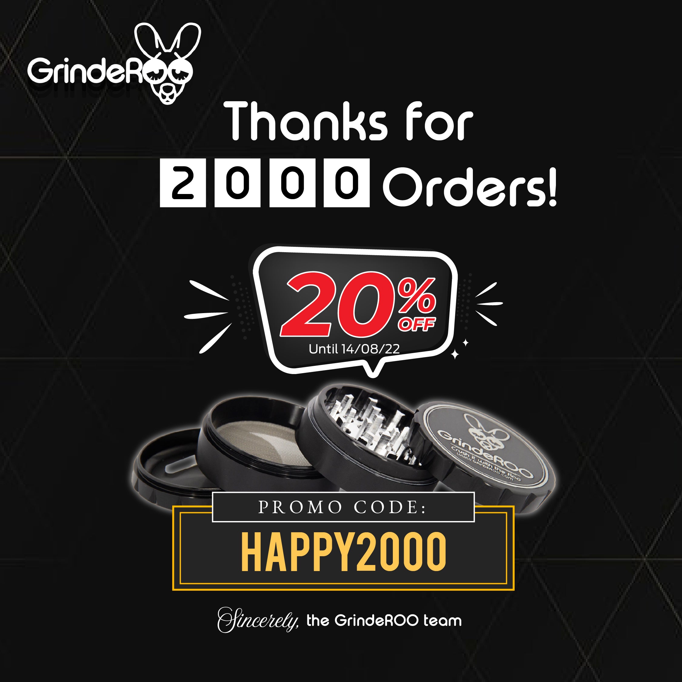 Thanks for 2000 Orders - HAPPY2000