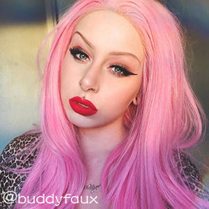 Pastel Pink Straight Lace Front Synthetic Wig LW769C – Wig Is Fashion